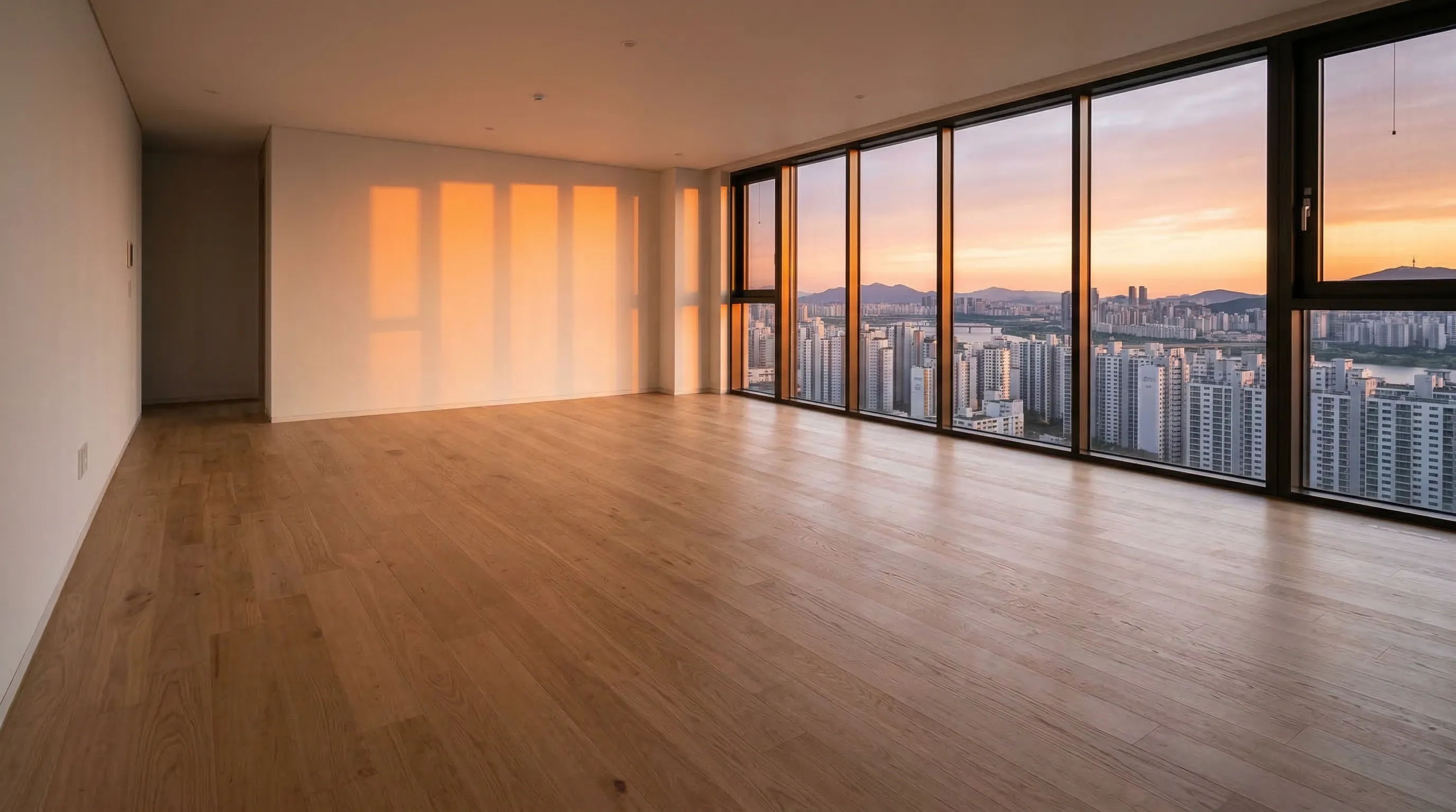 햇빛이 드는 빈 아파트