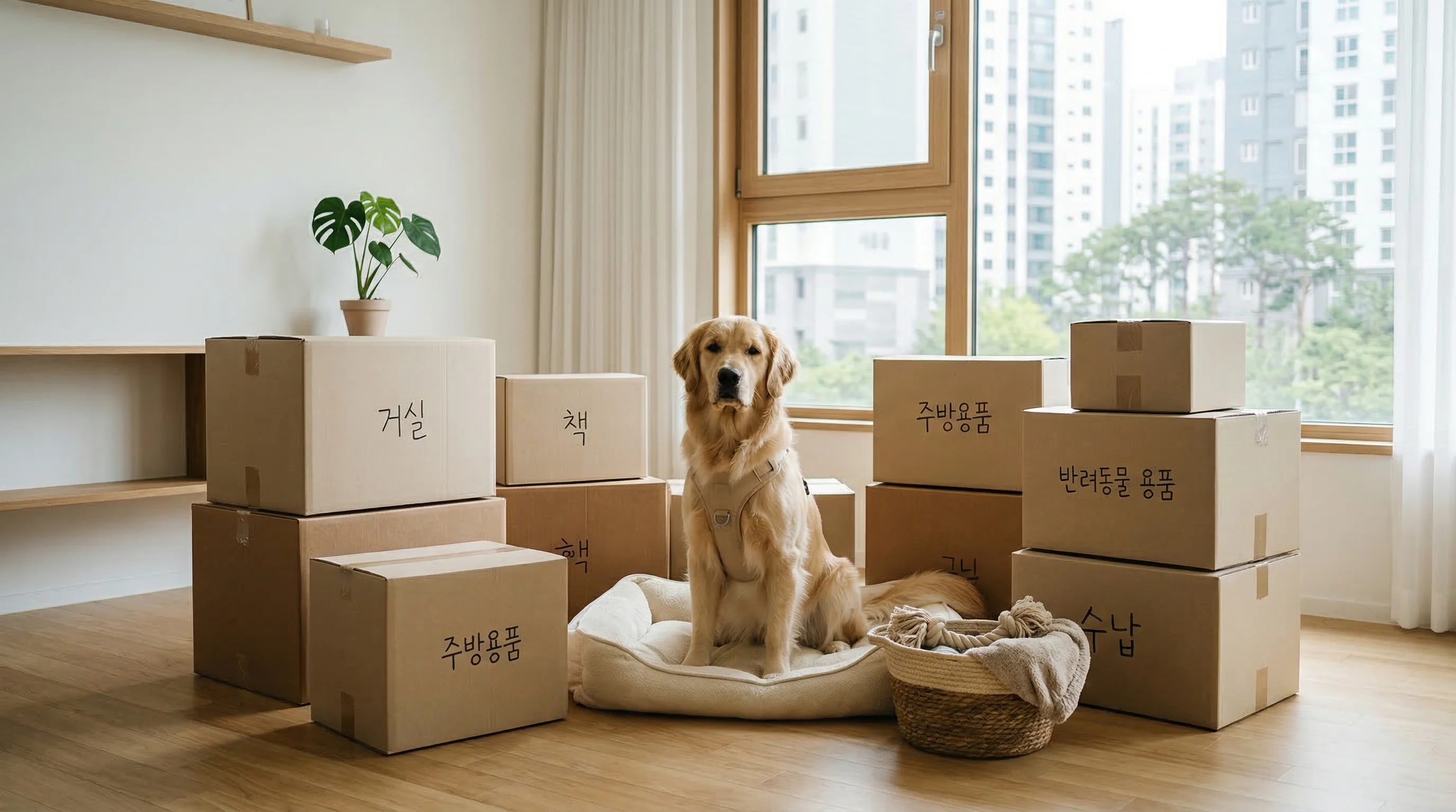 반려동물과 함께하는 이사법